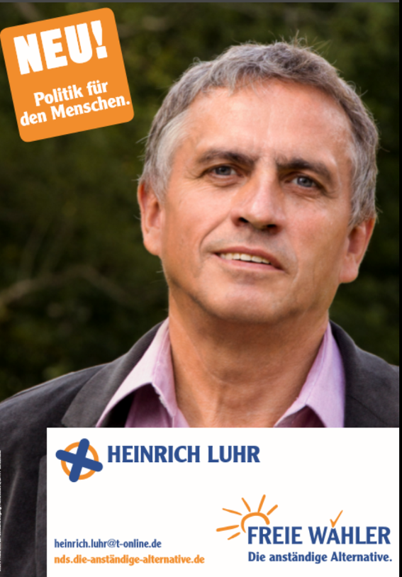 Heinrich Luhr für die FREIEN WÄHLER