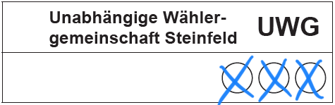 3 Stimmen für die UWG